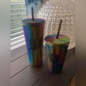 Starbucks Halloween 2023 Oil Slick Rainbow Iridescent Tumblers Venti & Grande